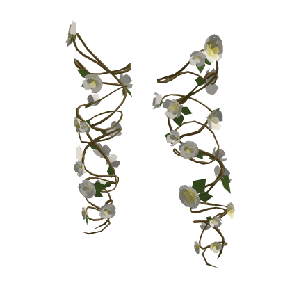 ♾️ White orchid vine flower leg wrap thumbnail