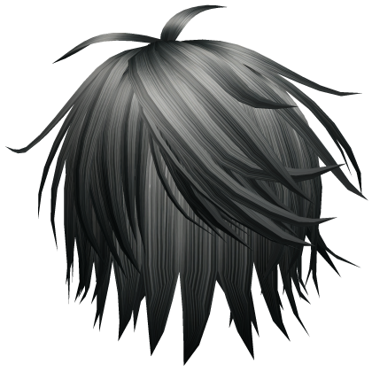 Emo Gothic Messy Hair (Gray) Roblox item