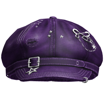 Purple Cute Denim Stylish Cap Roblox item