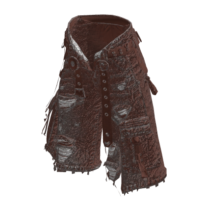Brown Y2K Washed Ripped Baggy Cargo Pants [PBR]