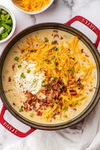 Bacon boys group with soup