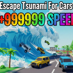 🚗🌊Escape Tsunami For Cars🚗🌊