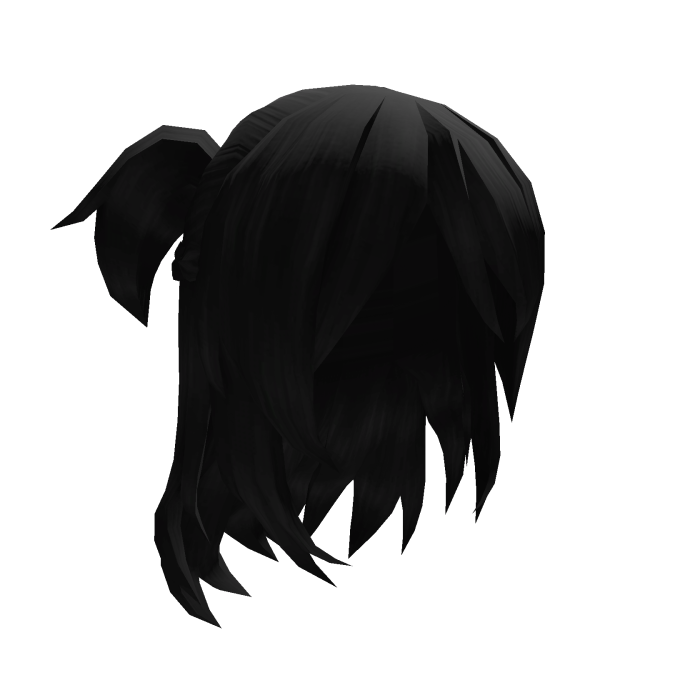 ♡ Messy Cute Pigtails Braid Hair - Black