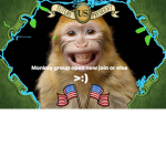 Monkeys banan forest