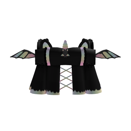 rainbow bat halloween cutecore kawaii dress Roblox item