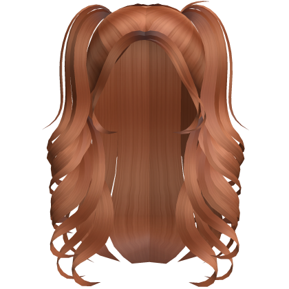 Y2K Ginger Pigtails Flowy Swirls Twintails  Roblox item