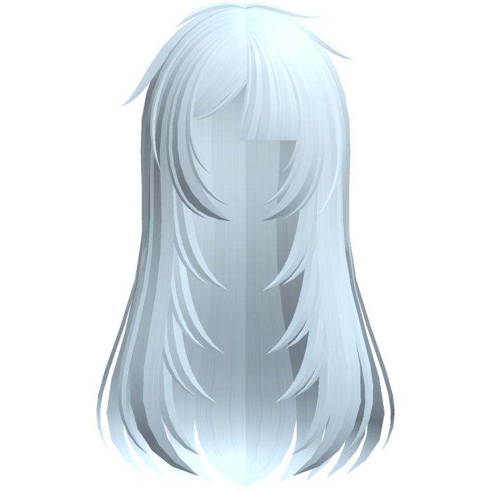🖤 layered messy fallen angel hair in light blue