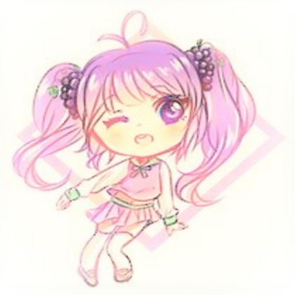 Purple anime girl Roblox decal