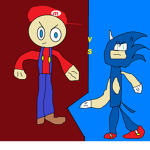 sonic vs mario of roblox team master