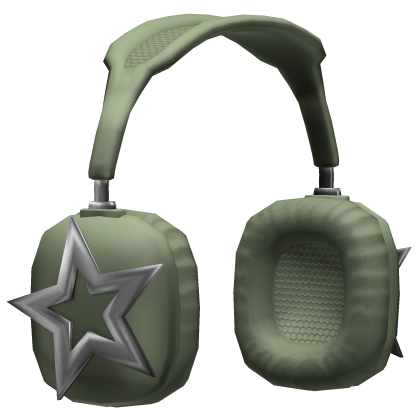 Y2K Star Headphones Green