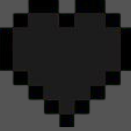 minecraft health pixel heart - empty~! Roblox decal
