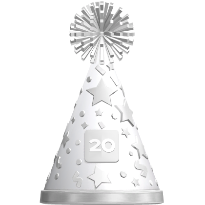 White Vicennial Party Hat Recolor (Addon)
