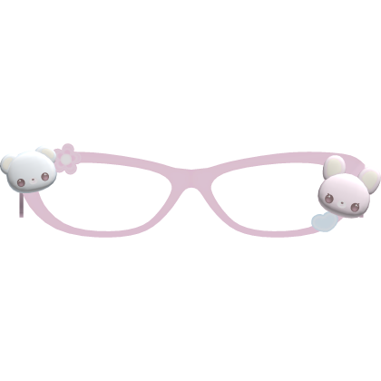 cute pink mezzo piano glasses Roblox item