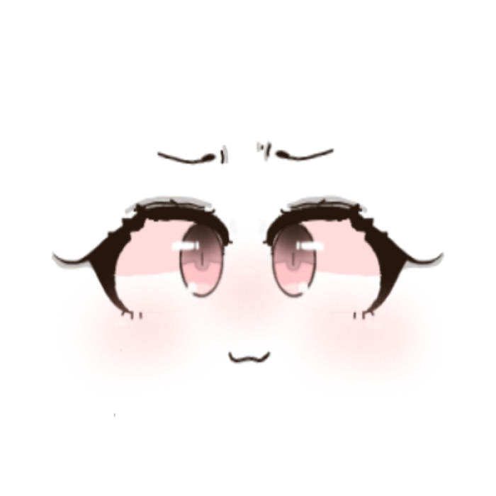 Anime Face || cutesy Roblox decal