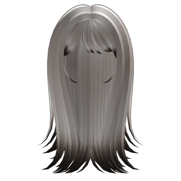 white hair with dark brown ends