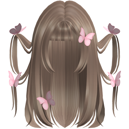 milk tea fairytale windy butterflies dream hair Roblox item