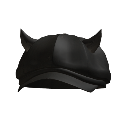Black Distressed Hat w/ Horns Roblox item