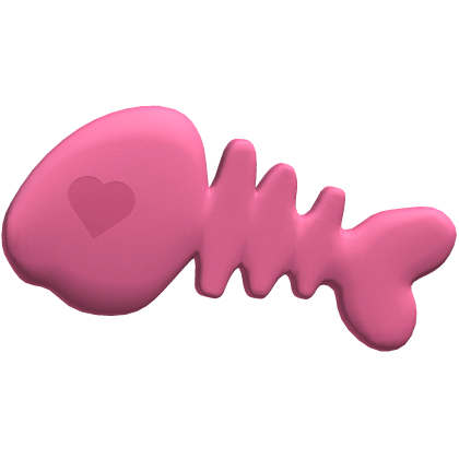 halloween cute pink plastic fish bone