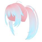 Pink and Blue Miku Anime Hair (Shining)