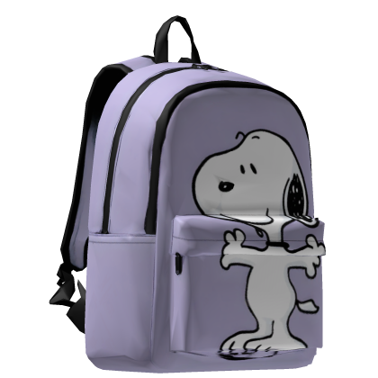 Snoopy Cute Lavender Backpack Roblox item