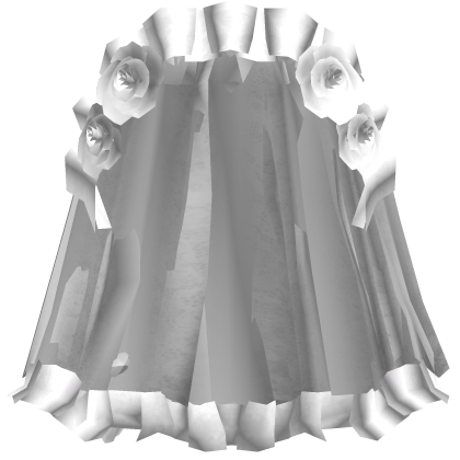 White Victorian Gothic Veil w Roses Roblox item