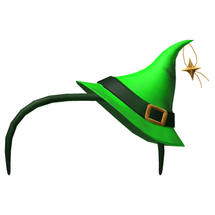 Green Headband W Witch Hat