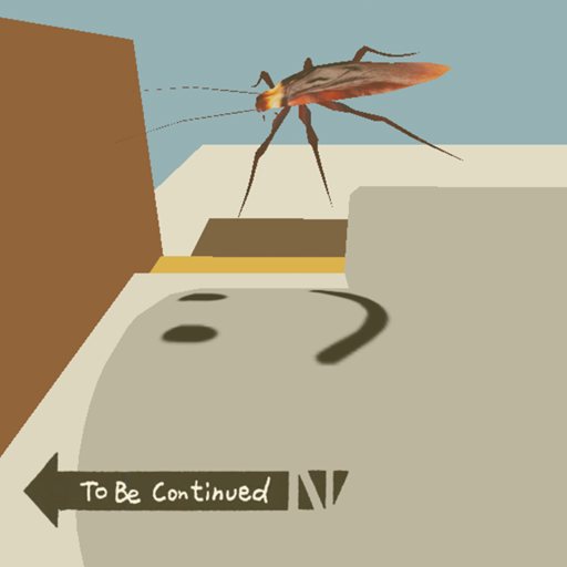 A Roach Falls on you