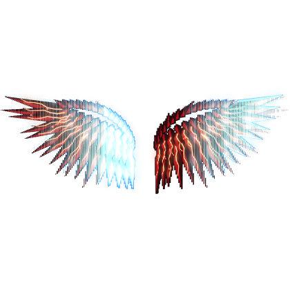 Animated Fire Ice Wings (Glowing)