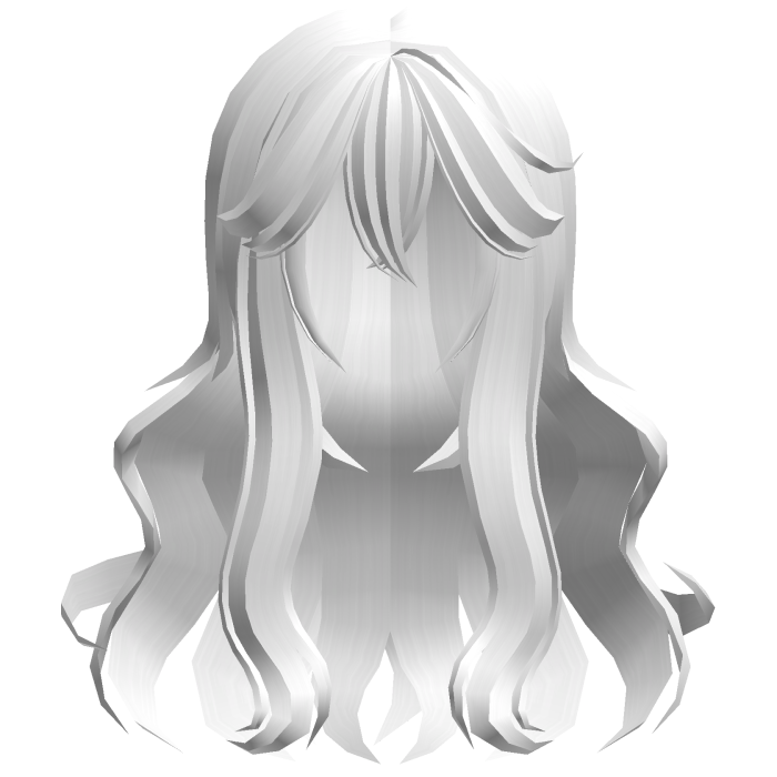 ♡ ꒰ fluffy anime white moe wavy hair ꒱ ♡
