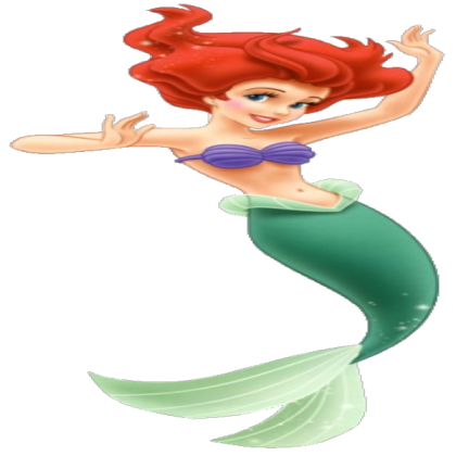 Ariel_Transparent mermaid disney Roblox decal
