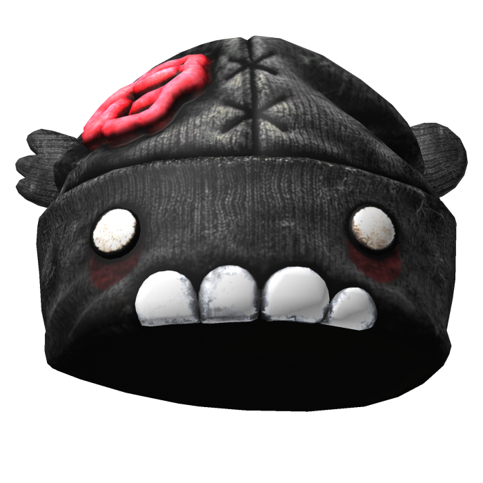 🧟Y2k Emo Dark Grey Distressed Zombie Beanie🧟