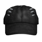Black Spiked Cap