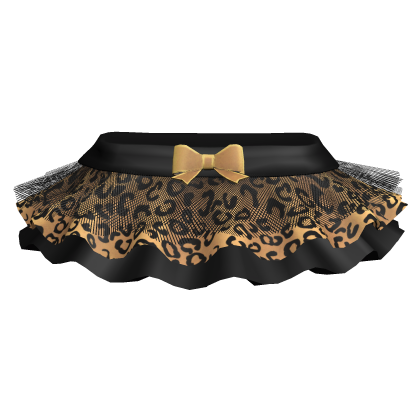 Leopard Print Skirt w/ Black Tulle [3.0]