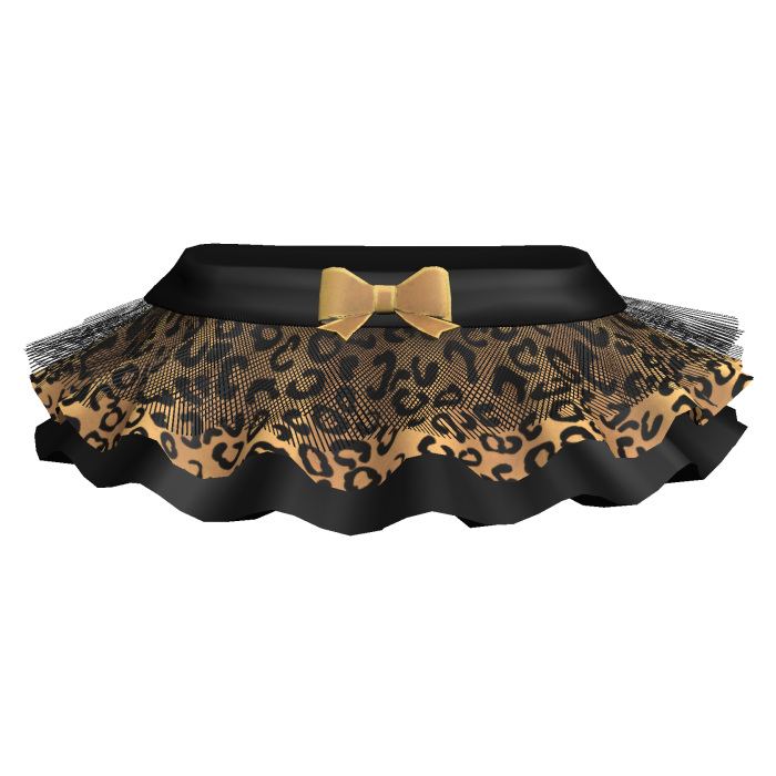 Leopard Print Skirt w/ Black Tulle [3.0]