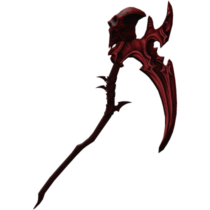 Halloween Red Horror Bone Skeleton Scythe  Roblox item
