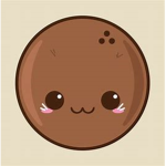 coconut nut with a flying ####