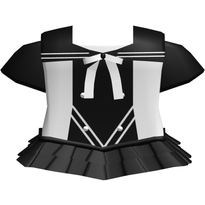 cute sailor school dress black