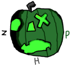 Zombie Pumpkin Head