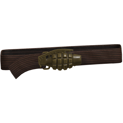 Y2k Grunge Grenade Belt Red 1.0