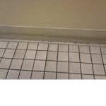 Public restroom tiles