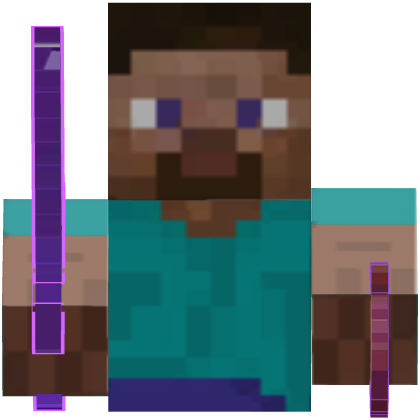 Steve with Sword and Totem Torso (Little Friend)