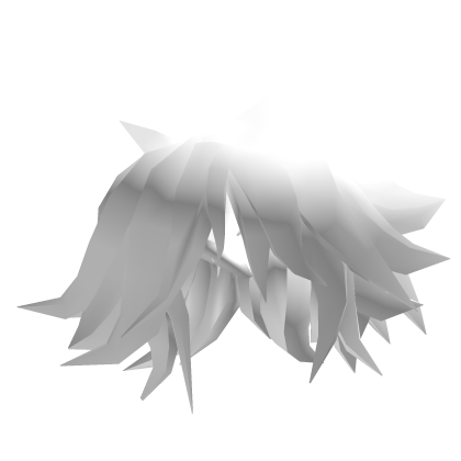 White Messy Anime Hair  Roblox item