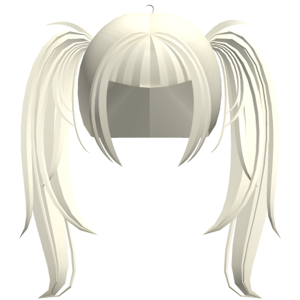 alt y2k messy straight pigtails in blonde