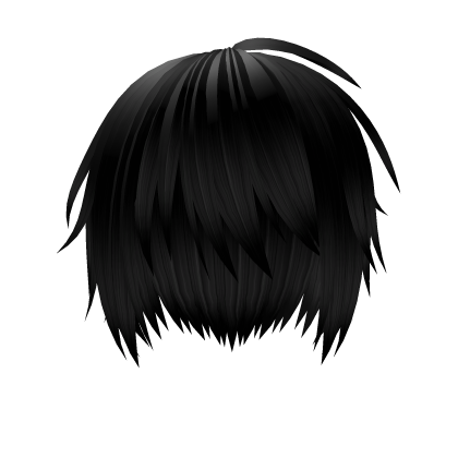 Black Messy Shaggy Vkei Hair