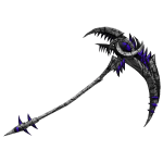 Silverine Scythe of Amethyst