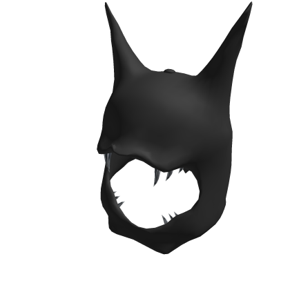 Black Devil Emo Spiked Horns Hood Silver Fangs Y2K