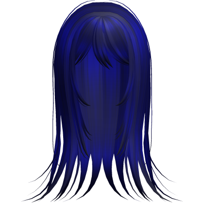 Dark Blue Vampire Emo Wispy Long Hair Roblox item
