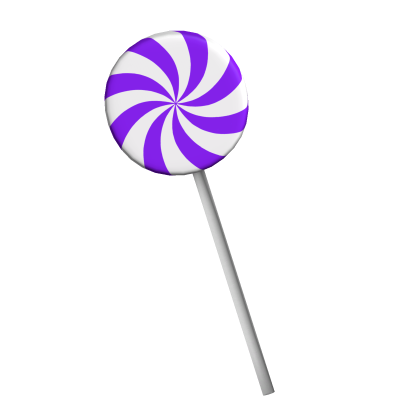 purple christmas candy lollipop