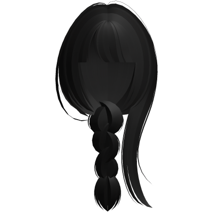 raiden shogun long anime braid black Roblox item