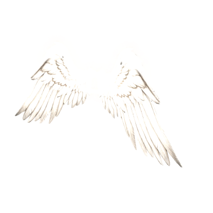 [Glow in the dark] White wings